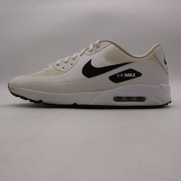 Nike Men\'s Air Max 90 Golf Men\'s Size 14 White Black Lace-Up Sneakers CU9978-101 main image 6